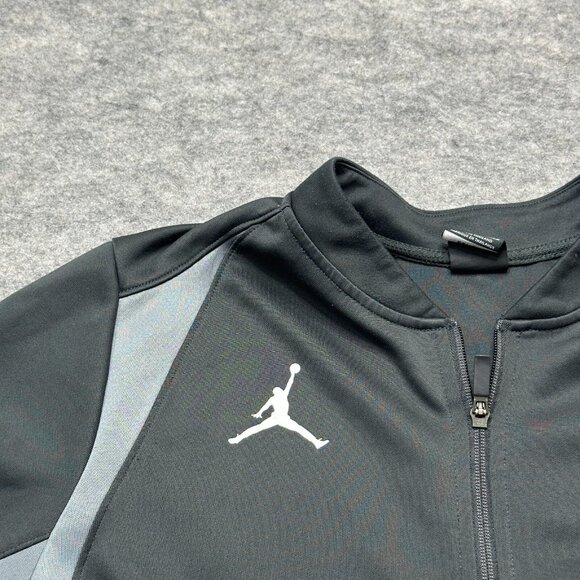 Nike Jordan Track Jacket Women 2XL Black Gray Colorblock Full Zip Knit - Picture 3 of 15